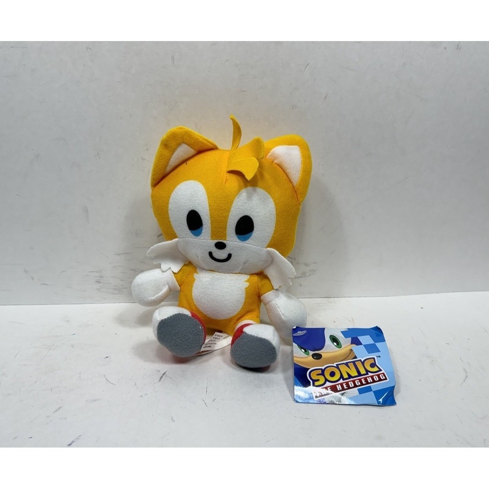 NEW Sonic Big Head Plush 5" Tails Toy Factory Sega